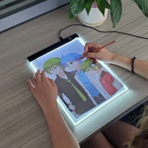 Almofada de Led para Copiar Desenhos: Brinquedo Educativo de Pintura para Crianças