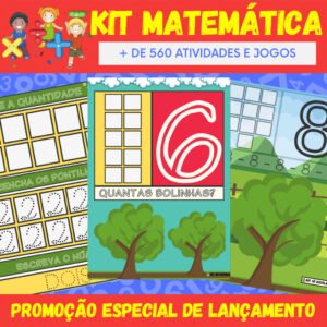 KIT MATEMÁTICA - Mais de 560 Atividades e Jogos para crianças de 3 A 9 ANOS