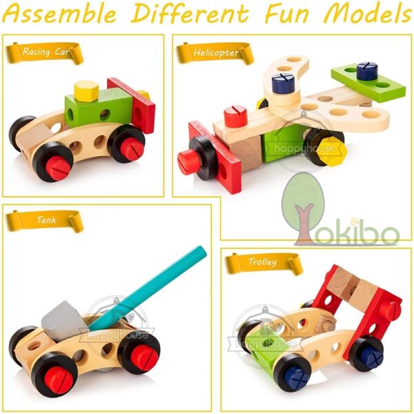 Brinquedos Educativos Montessori - Caixa de Ferramentas de Brinquedo para Crianças