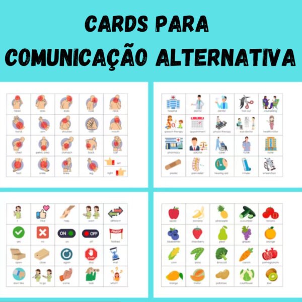 Cards para Comunicação Alternativa - Mais de 650 PECS Inspirados em Montessori + Bônus